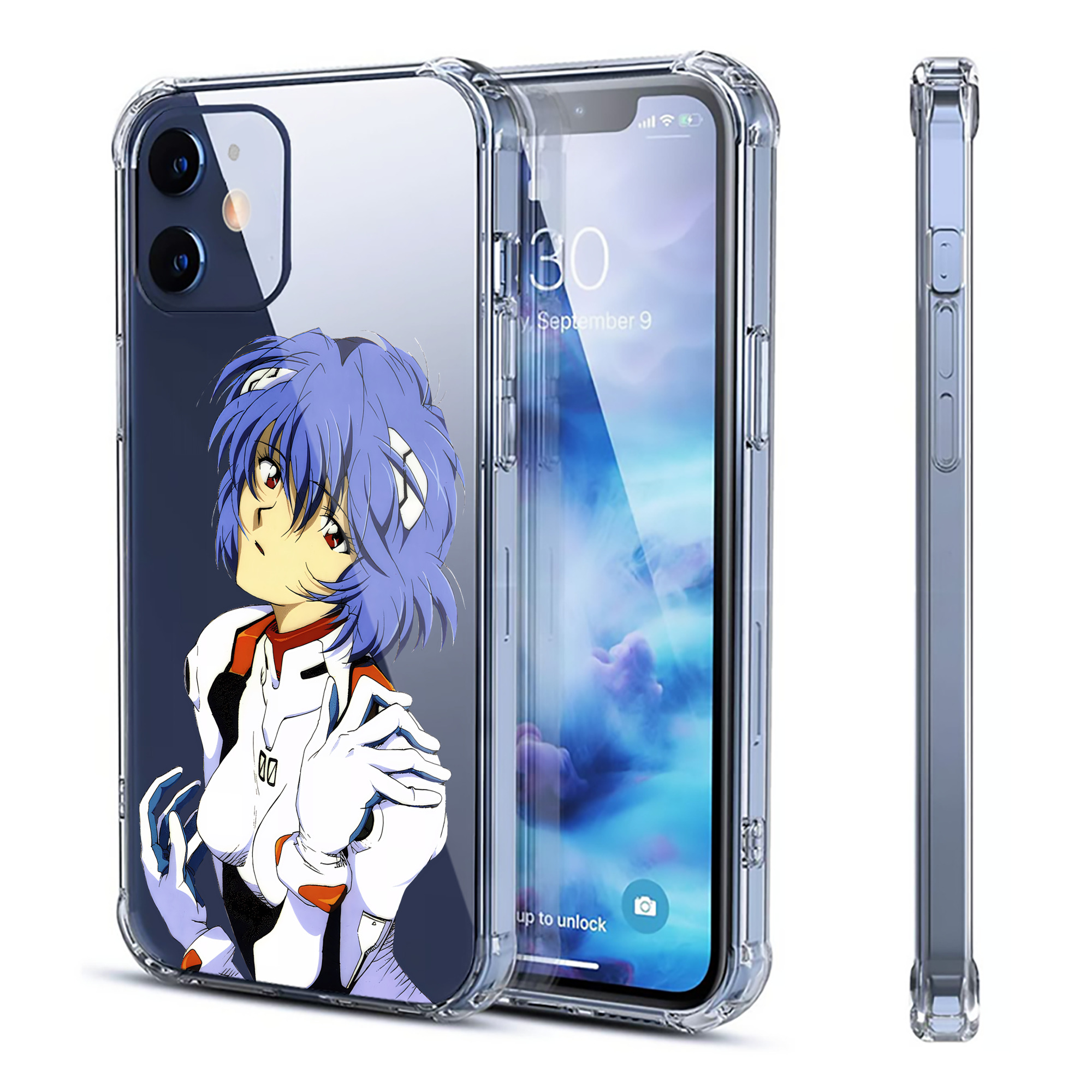 （画像用） EVA 新世紀エヴァンゲリオン 【iPhone 12シリーズ対応】透明スマホケース（クリアソフトケース）